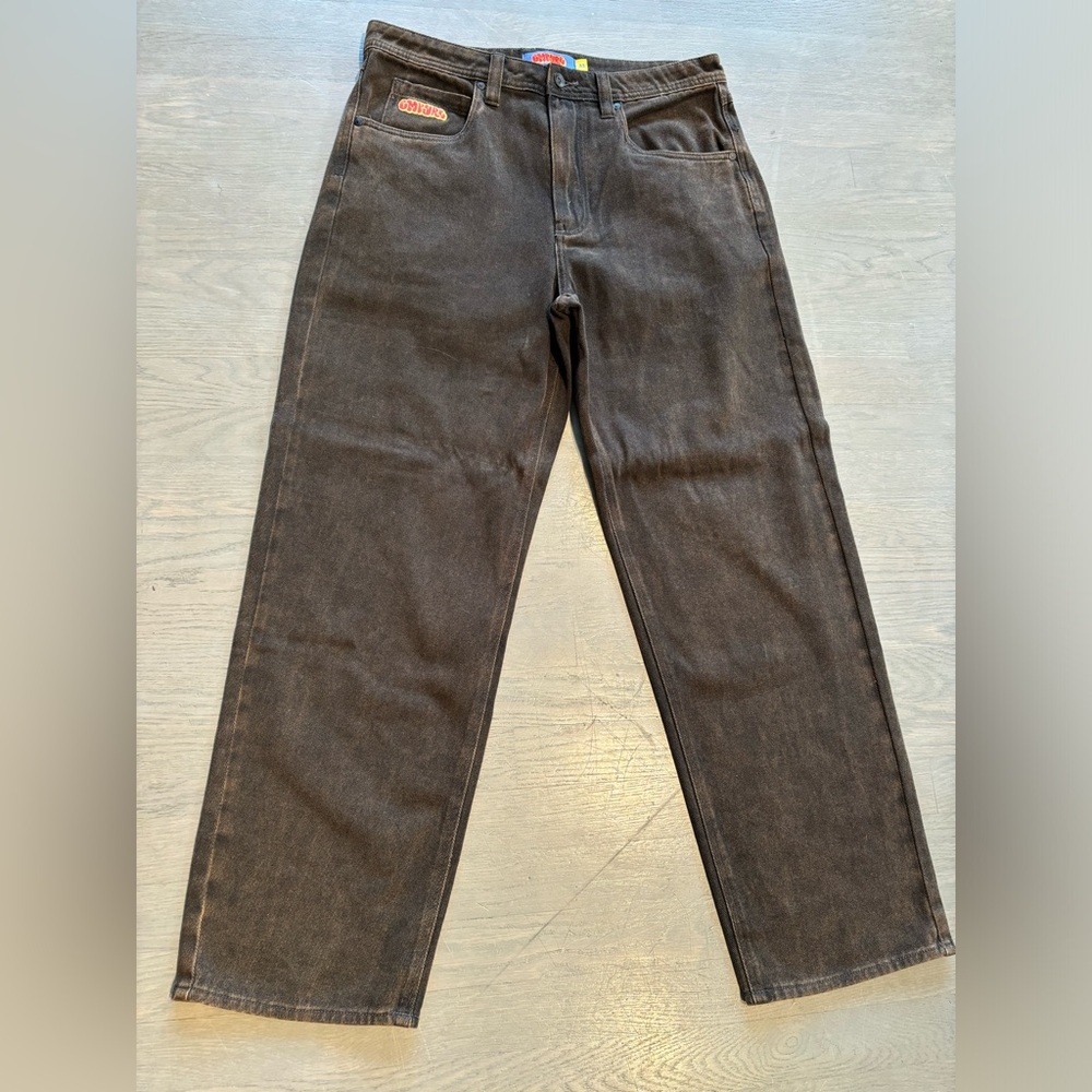 Empyre Loose Fit Black Denim Skate Jeans